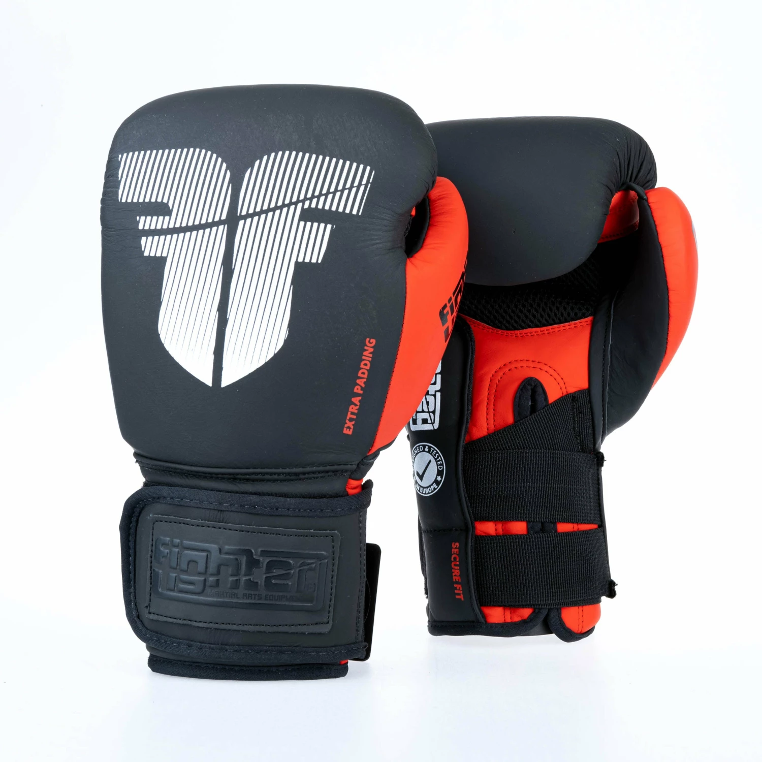 Fighter Boxing Gloves Secure Fit - Black/red 12 Fighter Boxing Gloves Secure Fit - Black/red - Image 10