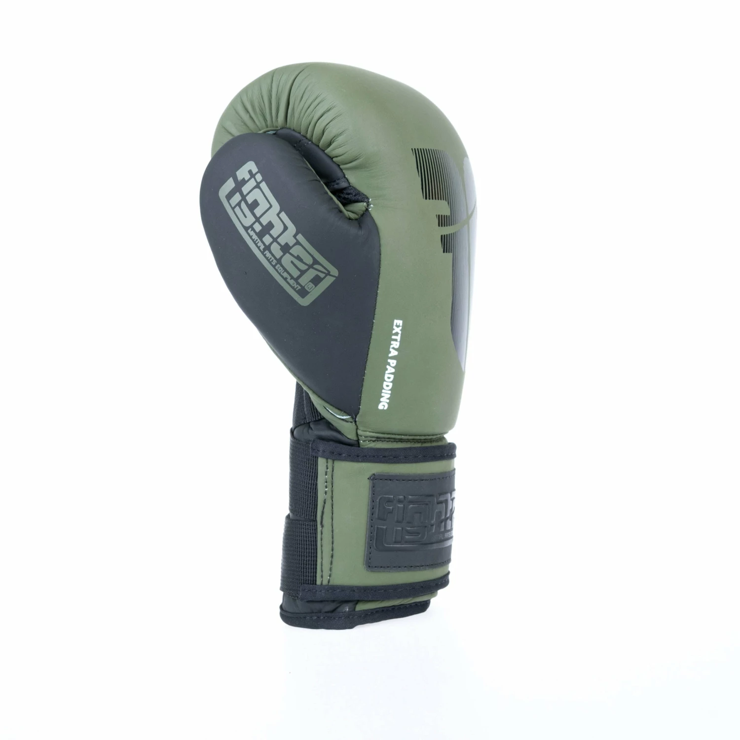 Fighter Boxing Gloves Secure Fit - Khaki/black 6 Fighter Boxing Gloves Secure Fit - Khaki/black - Image 4