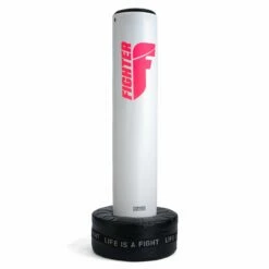 Fighter Free-Standing Boxing Bag Classic - White/pink