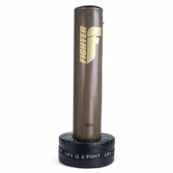 Fighter Free-Standing Boxing Bag Classic - Khaki/gold