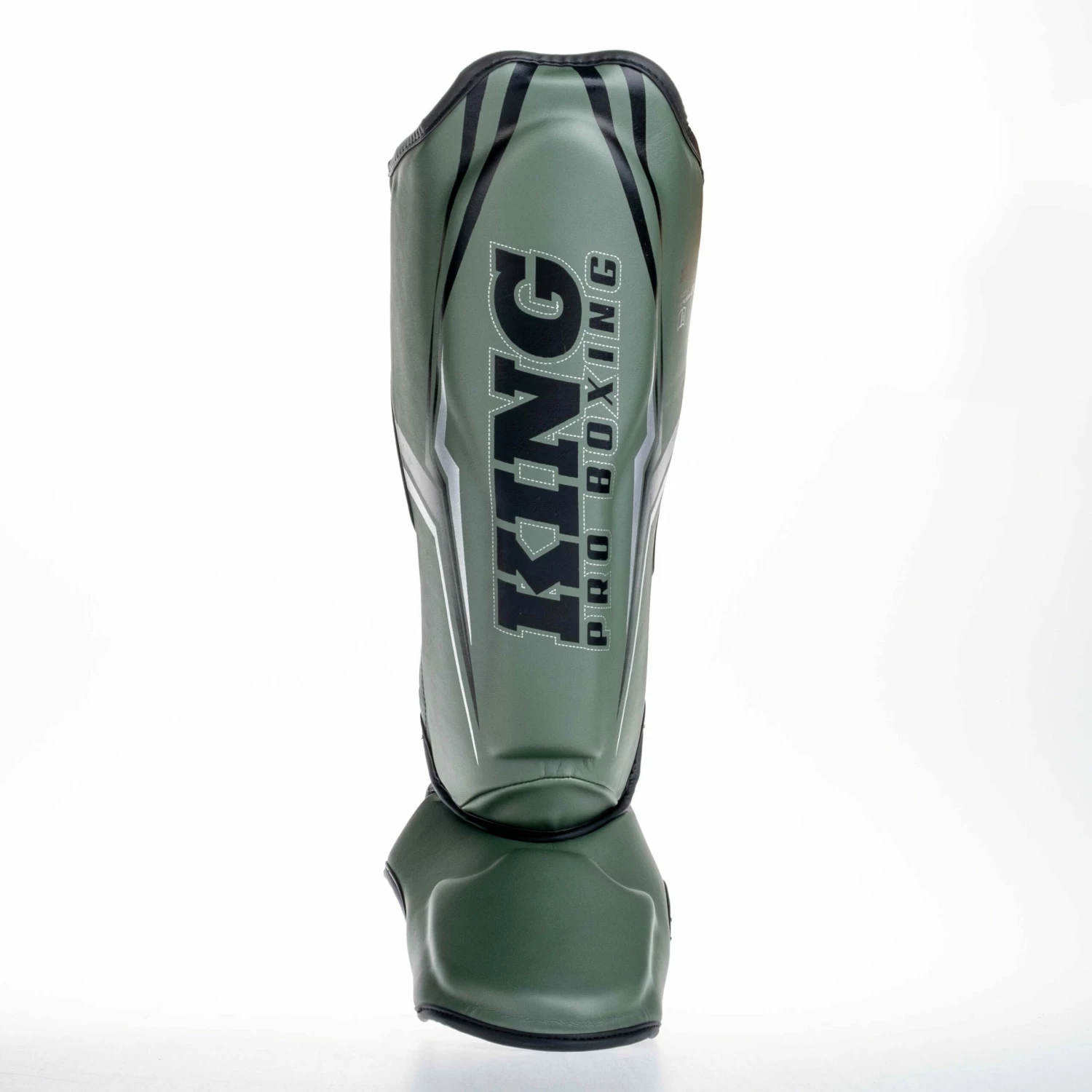 King Pro Boxing Shin Guards THOR - Khaki/silver 6 King Pro Boxing Shin Guards THOR - Khaki/silver - Image 4