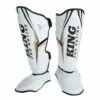 King Pro Boxing Shin Guards THOR - White/gold 1 King Pro Boxing Shin Guards THOR - White/gold -Fighters Europe Store KBPSGL THOR WH01