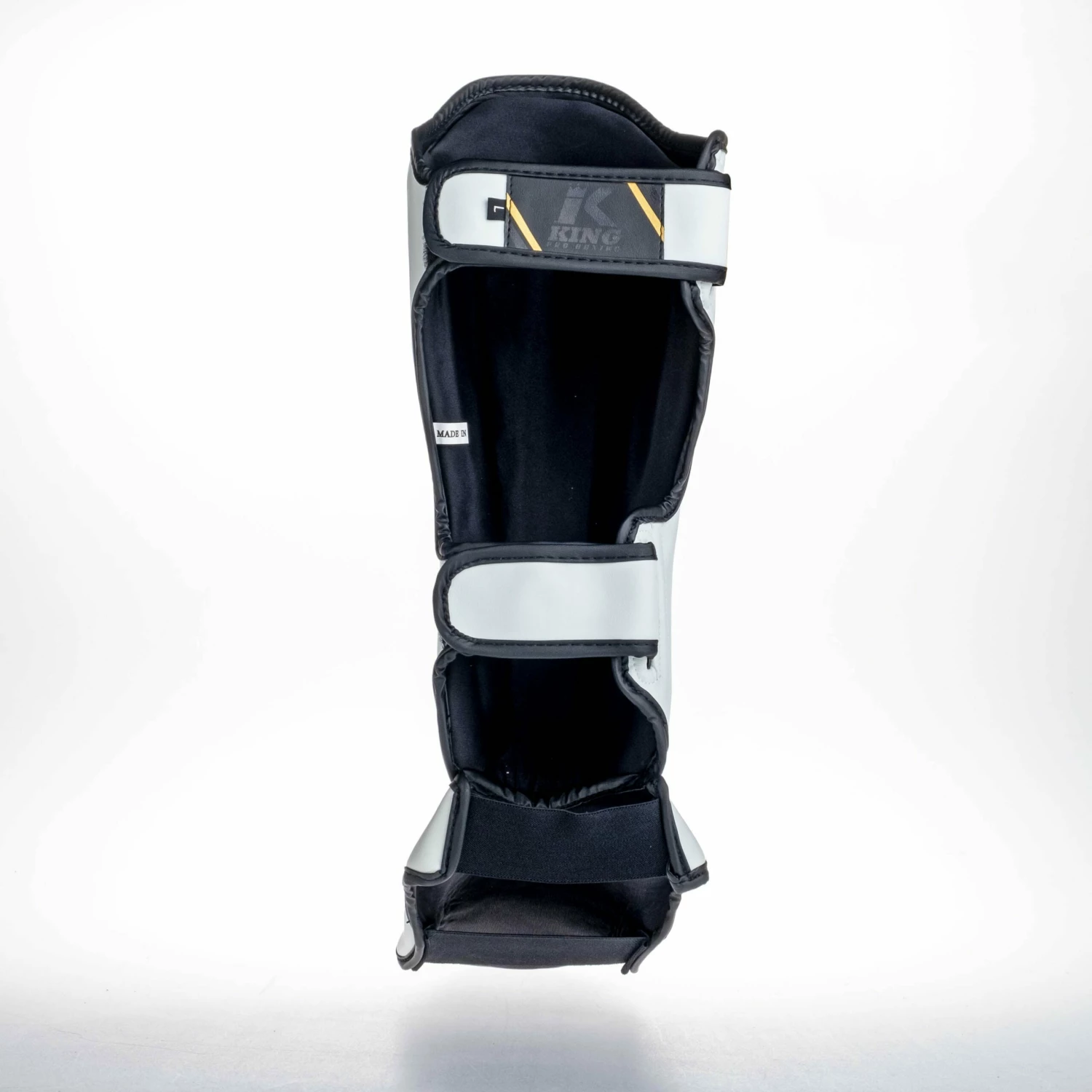 King Pro Boxing Shin Guards THOR - White/gold 7 King Pro Boxing Shin Guards THOR - White/gold - Image 5