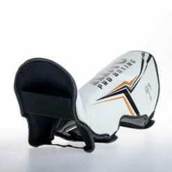 King Pro Boxing Shin Guards THOR - White/gold 15 King Pro Boxing Shin Guards THOR - White/gold -Fighters Europe Store KBPSGL THOR WH07
