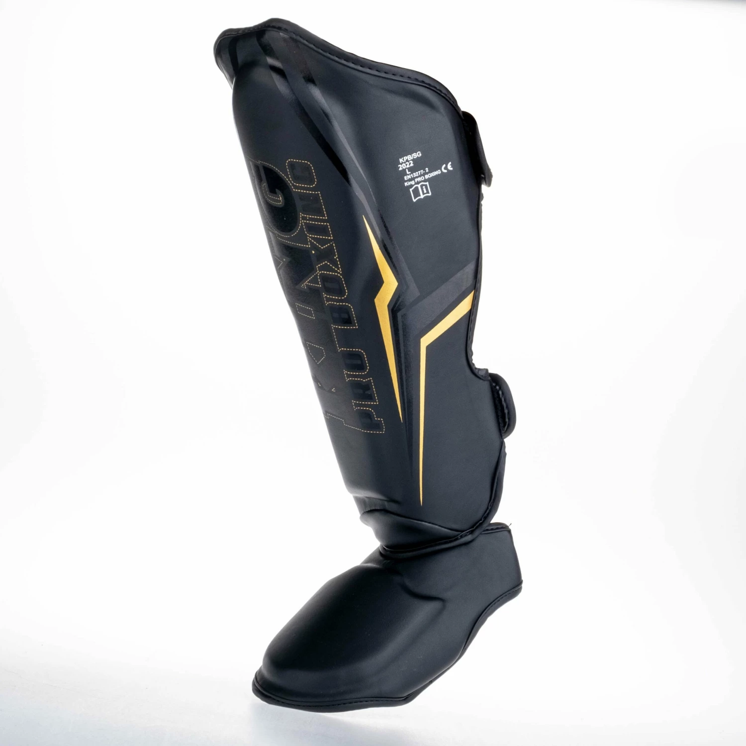 King Pro Boxing Shin Guards THOR - Black/gold 5 King Pro Boxing Shin Guards THOR - Black/gold - Image 3
