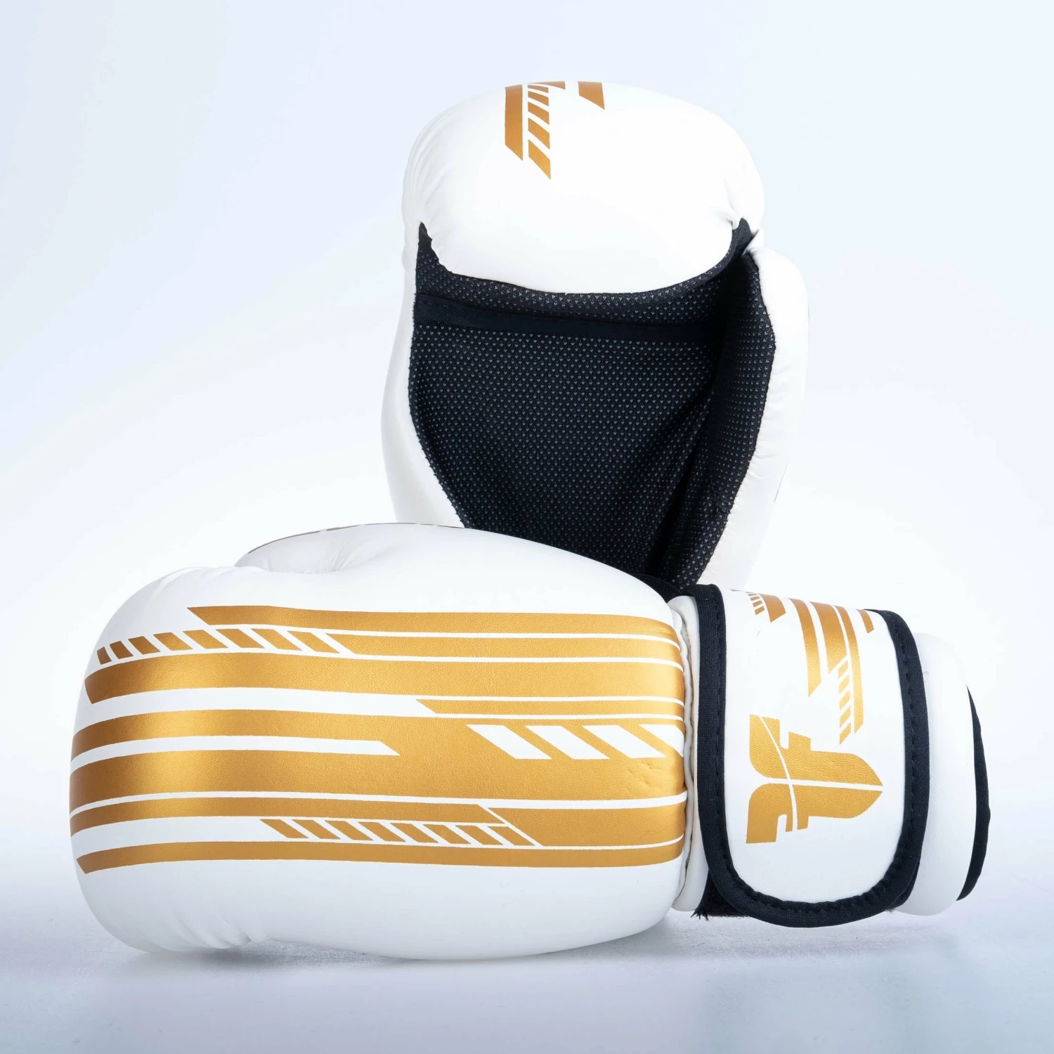 Fighter Open Gloves Quick - SGP Edition - White/gold 4 Fighter Open Gloves Quick - SGP Edition - White/gold - Image 2