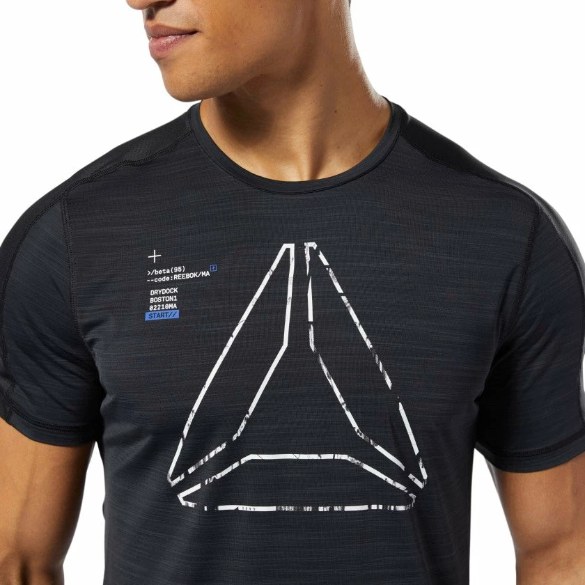 Reebok Training Activchill Tee - Black, DU3933 4 Reebok Training Activchill Tee - Black, DU3933 - Image 2