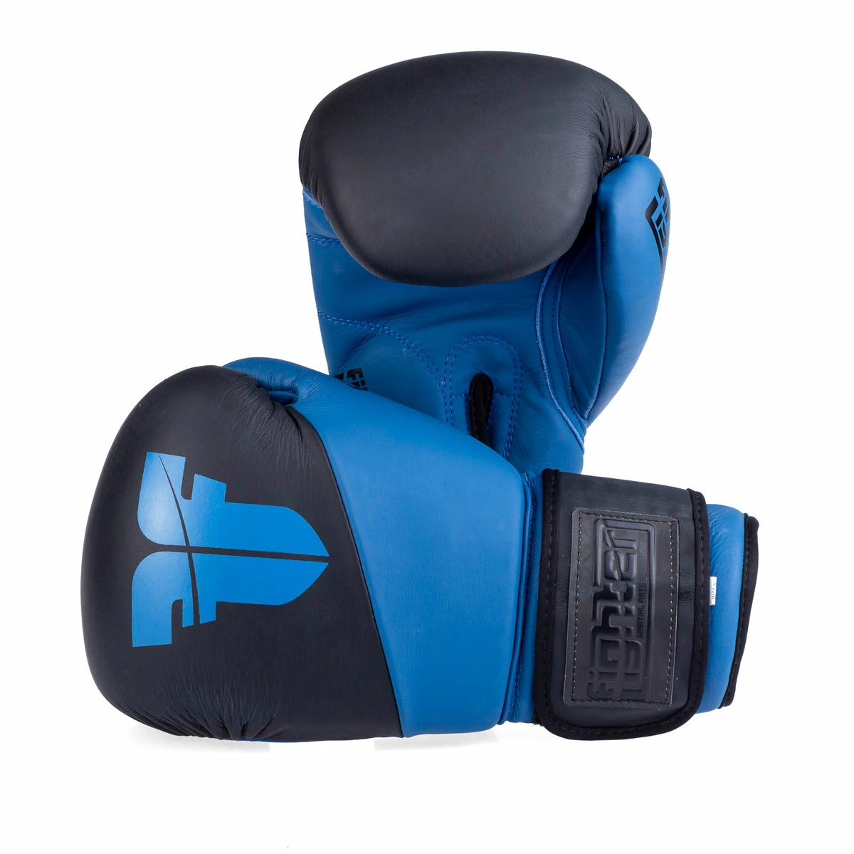 Fighter Boxing Gloves SPLIT- Matt Blue/black, FBG-001BBL 3 Fighter Boxing Gloves SPLIT- Matt Blue/black, FBG-001BBL