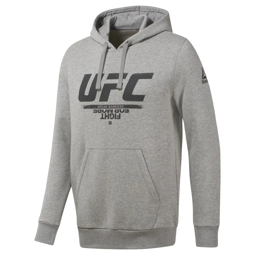 Reebok UFC Fan Hood - Grey, DU4577 3 Reebok UFC Fan Hood - Grey, DU4577