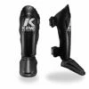 King Pro Boxing Shin Guards - Black/white -Fighters Europe Store booster 8 edit 1