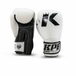 King Pro Boxing Boxing Gloves Pellis - White