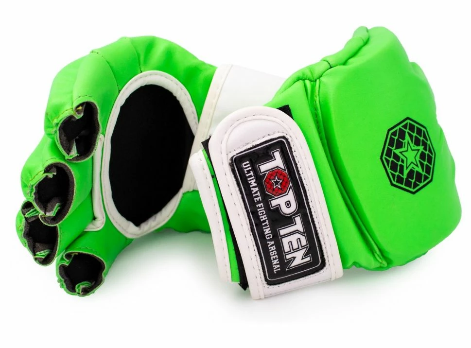 Top Ten MMA Gloves Striking C-Type - Green/white, 23351-51 4 Top Ten MMA Gloves Striking C-Type - Green/white, 23351-51 - Image 2