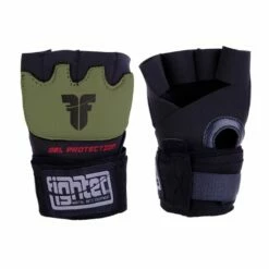 Fighter Gel Hand Wraps - Black/khaki, FGWN-001BK