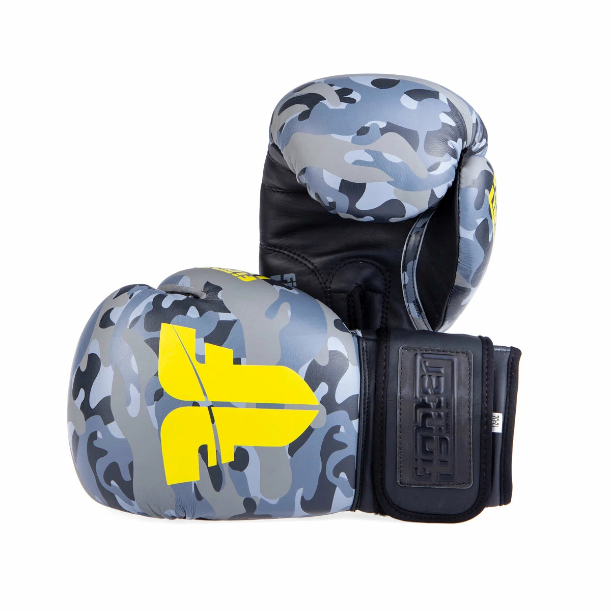 Fighter Boxing Gloves SIAM - Grey Camo, FBG-003C 3 Fighter Boxing Gloves SIAM - Grey Camo, FBG-003C