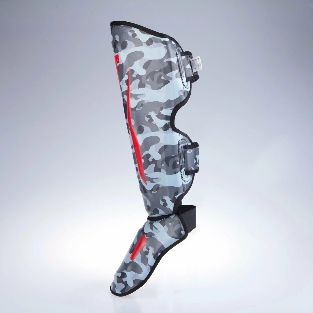Fighter Shinguards Thai Ergo - Gray Camo/red, FSG-004GCR 6 Fighter Shinguards Thai Ergo - Gray Camo/red, FSG-004GCR - Image 4