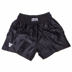 Fighter Thai Trunks Bangkok Plain - Black, FP04