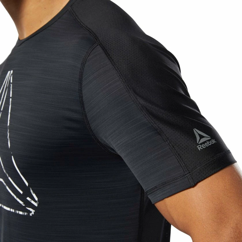 Reebok Training Activchill Tee - Black, DU3933 6 Reebok Training Activchill Tee - Black, DU3933 - Image 4