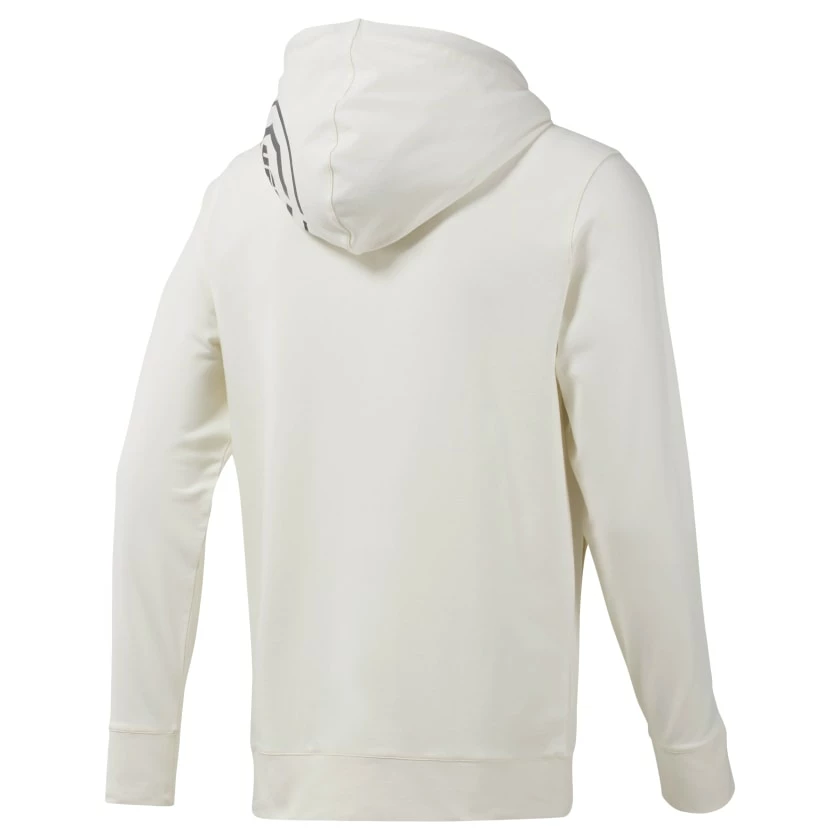 Reebok UFC Fight Night Blank Walkout Hoodie - White, CD8586 7 Reebok UFC Fight Night Blank Walkout Hoodie - White, CD8586 - Image 5
