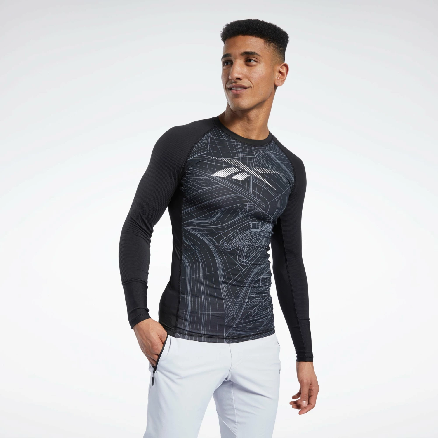 Reebok Compression Long Sleeve Tee, FS8581 2 Reebok Compression Long Sleeve Tee, FS8581