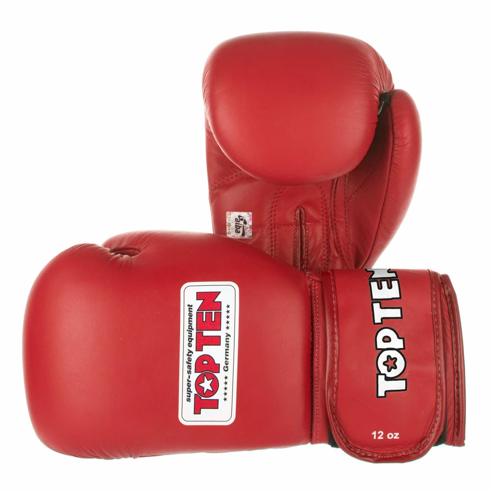 Top Ten Competition Boxing Gloves AIBA 2014 - Red, 2010-4N 3 Top Ten Competition Boxing Gloves AIBA 2014 - Red, 2010-4N