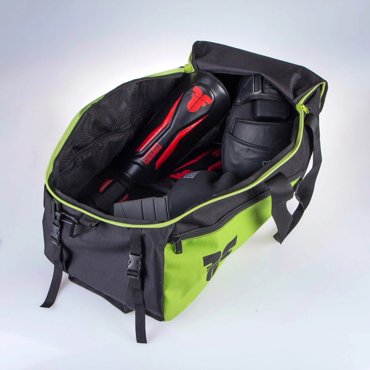 Fighter Sports Bag LINE XL - Lime Green/black, FTBP-04 8 Fighter Sports Bag LINE XL - Lime Green/black, FTBP-04 - Image 6