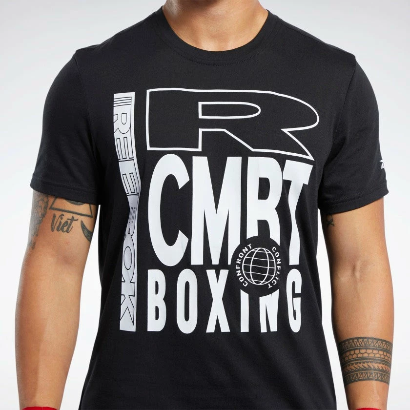 Reebok Combat Boxing Tee - Black, FJ5333 4 Reebok Combat Boxing Tee - Black, FJ5333 - Image 2