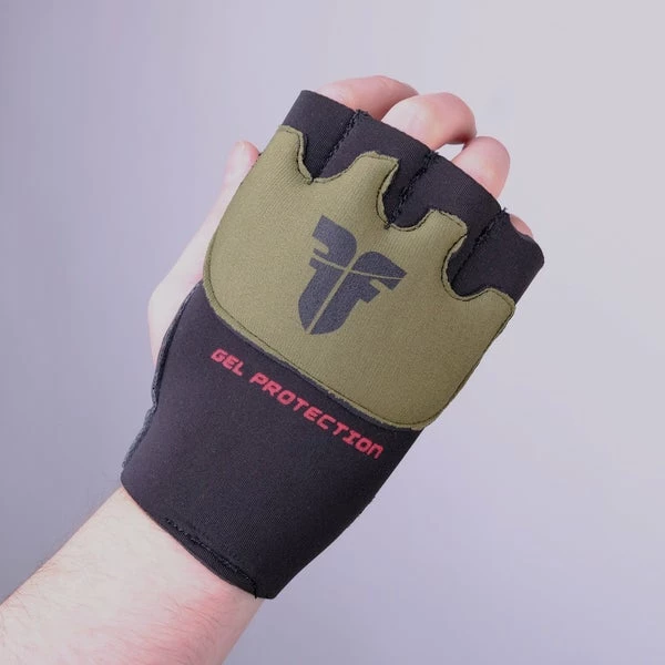 Fighter Gel Hand Wraps - Black/khaki, FGWN-001BK 4 Fighter Gel Hand Wraps - Black/khaki, FGWN-001BK - Image 2