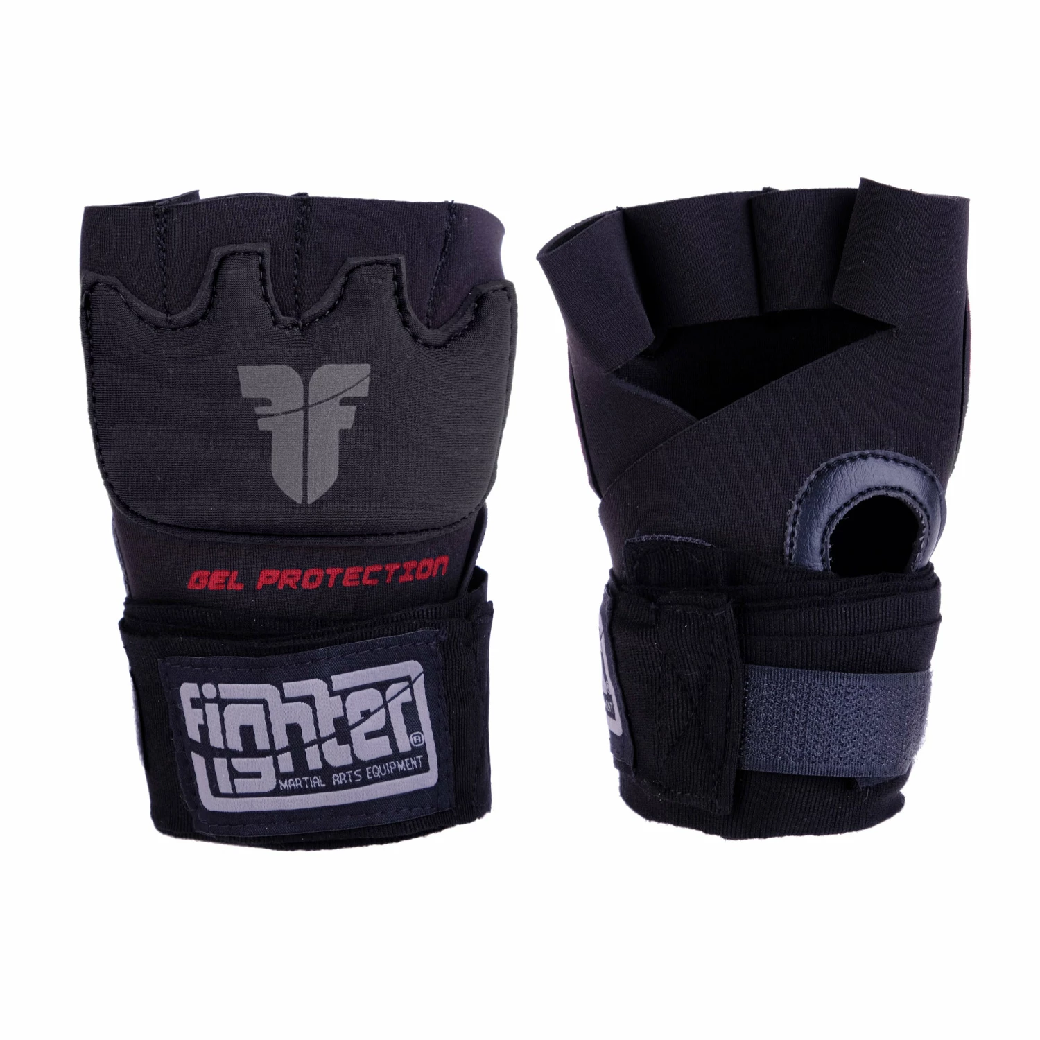 Fighter Strap Gel Hand-Wraps - Black, FGW-001BB 3 Fighter Strap Gel Hand-Wraps - Black, FGW-001BB