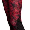 Hayashi Flowers Leggings - Red/black 2 Hayashi Flowers Leggings - Red/black -Fighters Europe Store hayashi tights leggings flower black red 146 right