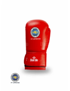 Boxing Gloves Daedo ITF - Red, PRITF2021 -Fighters Europe Store itf leather gloves .jpg 2