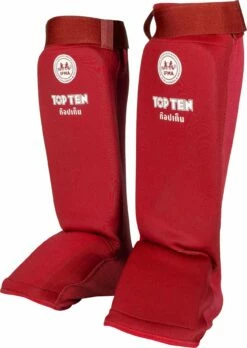 Top Ten IFMA Shin Guards Dae - Red -Fighters Europe Store top ten ifma shinguard dae red 3211 3 right 1