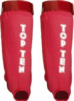 Top Ten IFMA Shin Guards Dae - Red -Fighters Europe Store top ten ifma shinguard dae red 3211 4 rear 4