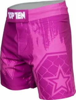 Top Ten MMA Shorts Power Ink - Pink -Fighters Europe Store top ten mma short power ink pink 18152 c right 1