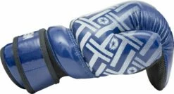 Top Ten Open Gloves "Glossy Block Prism"- Blue -Fighters Europe Store top ten pointfighter prism blue 21658 detail side 1