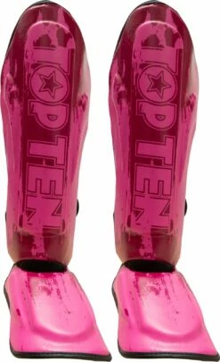 Top Ten Shin- And Instep Guard “Power Ink” - Pink