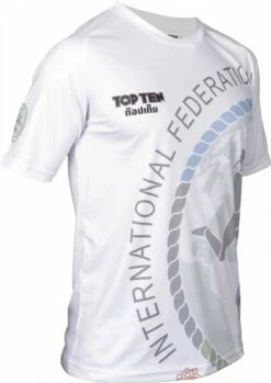 Top Ten IFMA Training T-Shirt Royal Muay - White 8 Top Ten IFMA Training T-Shirt Royal Muay - White -Fighters Europe Store top ten t shirt ifma patcharee white 99353 left 2